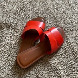 Aldo Red flat Sandals